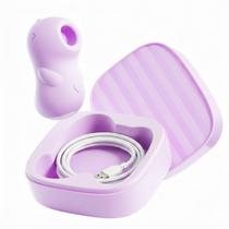 Cápsula Vibratória e Estimulador Clitoriano Recarregável com Sugador de Clitóris em Formato de Dinossauro