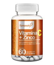 Cápsula Vitamina C + Zinco Romanutry 60 caps