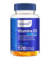 Cápsula Vitamina D3 2000 UI Romanutry 120 caps