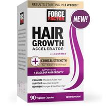 Cápsulas aceleradoras de crescimento capilar Force Factor 90