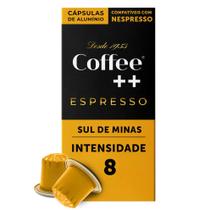 Capsulas Café Expresso Especial Coffee Mais Sul de Minas para Nespresso - 10 Unidades - COFFEE++