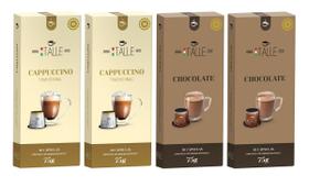 Capsulas Chocolate Cappuccino Compatível Nespresso Café Italle 40 Unid