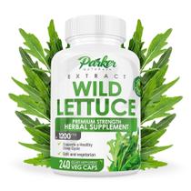 Cápsulas de alface selvagem Parker Naturals 1200 mg 240 cápsulas