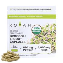 Cápsulas de broto de brócolis KOYAH Organic 60 cápsulas