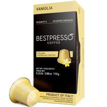Cápsulas de café Bestpresso 120 com sabor de baunilha Nespresso Original Cápsulas de café Bestpresso 120 com sabor de baunilha Nespresso Original