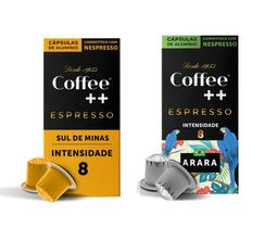Cápsulas de Café Coffee Mais, compatível com Nespresso, Arara + Sul de Minas Cápsulas de Café Coffee Mais, compatível com Nespresso, Arara + Sul de Minas