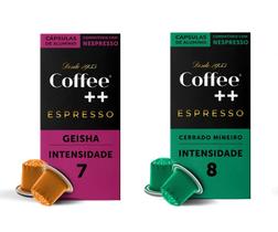 Cápsulas de Café Coffee Mais, compatível com Nespresso, Cerrado Mineiro + Geisha