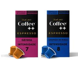 Cápsulas de Café Coffee Mais, compatível com Nespresso, Chapada de Minas + Geisha