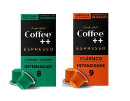 Cápsulas de Café Coffee Mais, compatível com Nespresso, Clássico e Cerrado Mineiro