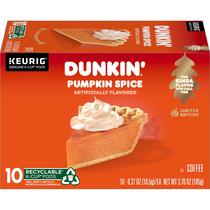 Cápsulas de café Dunkin' sabor a calabaza especiada, pack de 10 K-Cup