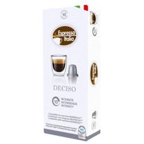 Cápsulas de café ESPRESSO ITALIA para NESPRESSO* sabor DECISO 10 unid