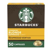 Cápsulas de café expresso Starbucks Blonde Roast Nespresso Vertuo 50 quilates
