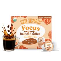 Cápsulas de Café Four Sigmatic Focus Orgânico Meio Cafeína 24 unidades Cápsulas de Café Four Sigmatic Focus Orgânico Meio Cafeína 24 unidades