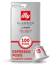 Cápsulas de Café illy Classico Lungo Torra Média 100un Cápsulas de Café illy Classico Lungo Torra Média 100un