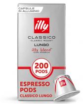 Cápsulas de Café illy Classico Lungo Torra Média 200 Unidades Cápsulas de Café illy Classico Lungo Torra Média 200 Unidades