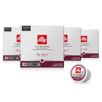 Cápsulas de Café illy Intenso Torrado Escuro 32 Unidades - Kit com 4 Pacotes