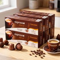 Cápsulas de Café Para Cafeteira Nespresso Espresso Blend Kit 60 Cápsulas Sabor Chocolate 6 Caixas Cápsulas de Café Para Cafeteira Nespresso Espresso Blend Kit 60 Cápsulas Sabor Chocolate 6 Caixas