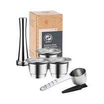 Cápsulas De Café Reutilizáveis Em Aço Inoxidável Para Nespresso Essenza Mini Inissia Pixie, Cápsula