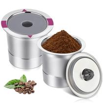 Cápsulas de café reutilizáveis em aço inoxidável Woditeki, pacote com 2