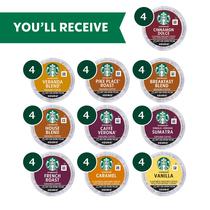 Cápsulas de café Starbucks K-Cup Starbucks Blonde, Medium, Dark R