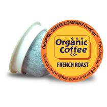 Cápsulas de café The Organic Coffee Co. Assado francês 80 Ct Cápsulas de café The Organic Coffee Co. Assado francês 80 Ct