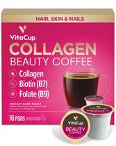 Cápsulas de Café VitaCup Beauty Colágeno Biotina Ácido Fólico 16 Unidades Cápsulas de Café VitaCup Beauty Colágeno Biotina Ácido Fólico 16 Unidades