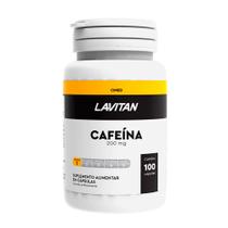 Cápsulas de Cafeína 200mg Suplemento Lavitan Pote com 100 un