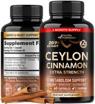 Cápsulas de canela NUTRAHARMONY Extra Strength 60 cápsulas
