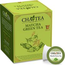 Cápsulas de chá Cha4TEA Matcha Green Tea, 36 unidades, compatíveis com Keurig