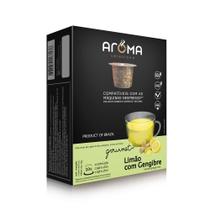 Cápsulas de Chá Limão com Gengibre Aroma - Compatíveis com Nespresso - 10 un. - Aroma Selezione