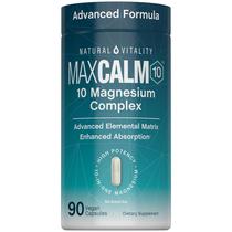 Cápsulas de Complexo de Magnésio Natural Vitality MaxCalm 90 cápsulas