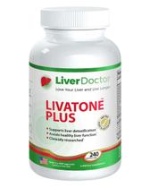 Cápsulas de desintoxicação hepática Livatone Plus com cardo mariano 240 ct