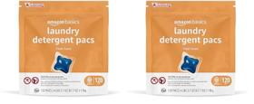 Cápsulas de detergente para roupa Amazon Basics 120 pacotes para 120 cargas