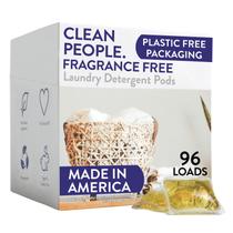 Cápsulas de detergente para roupa The Clean People, sem perfume, pacote com 96