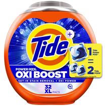 Cápsulas de detergente para roupa Tide Oxi Boost Power 32 unidades