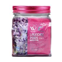 Cápsulas de detergente para roupa WBM 5 em 1 com extratos de lavanda de 32 quilates Cápsulas de detergente para roupa WBM 5 em 1 com extratos de lavanda de 32 quilates