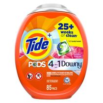 Cápsulas de Detergente para Roupas Tide PODS com Downy 85 Unidades