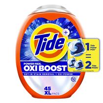 Cápsulas de Detergente Tide Oxi Boost Power - 45 Unidades