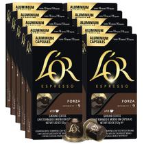 Cápsulas de Espresso L'OR Forza 100 unidades de alumínio Cápsulas de Espresso L'OR Forza 100 unidades de alumínio