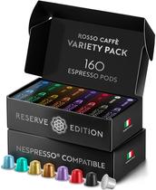 Cápsulas de Espresso ROSSO CAFFÈ 160 Compatíveis com Nespresso Cápsulas de Espresso ROSSO CAFFÈ 160 Compatíveis com Nespresso