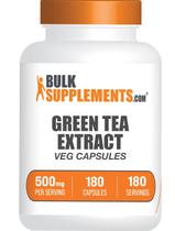 Cápsulas de extrato de chá verde BulkSupplements.com 500 mg 180 Veg
