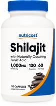 Cápsulas de extrato de Shilajit Nutricost 1000mg 120 cápsulas