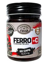 Capsulas de ferro em pote 60caps Canteiro de ervas