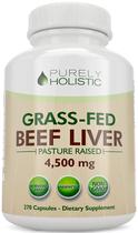 Cápsulas de fígado bovino puramente holísticas 4500mg - 270 - Purely Holistic