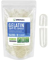 Cápsulas de gelatina vazias XPRS Nutra tamanho 3 - 1000 unidades Cápsulas de gelatina vazias XPRS Nutra tamanho 3 - 1000 unidades