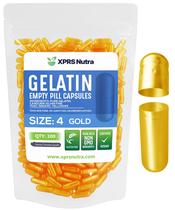 Cápsulas de gelatina vazias XPRS Nutra tamanho 4 - 100 unidades