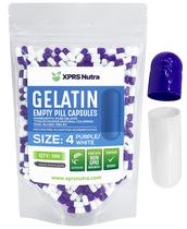 Cápsulas de gelatina vazias XPRS Nutra tamanho 4 - 500 unidades