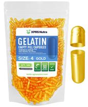 Cápsulas de gelatina vazias XPRS Nutra tamanho 4 - 500 unidades