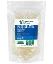 Cápsulas de gelatina vazias XPRS Nutra tamanho 4 para gatos 500 ct