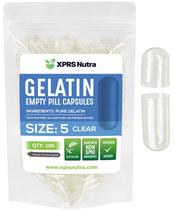 Cápsulas de Gelatina Vazias XPRS Nutra Tamanho 5 - 100 Unidades